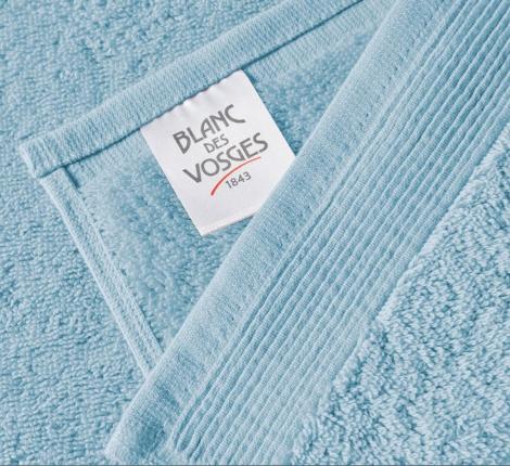 Полотенце махровое "Blanc des Vosges" UNI BLEUET (голубой), 40х60