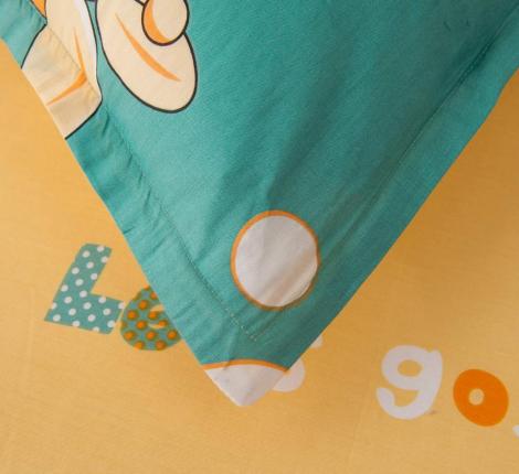 Постельное белье детское "Sofi de Marko" Giraffe (синий) Сатин, 1,5 спальный