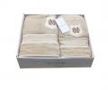 Комплект полотенец 30*50/50*100/70*140 Maison D'or "ALAIN" бежевый