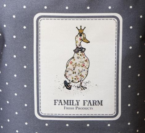 Фартук с пропиткой "FAMILY FARM" Кайма 60х70 см, графит
