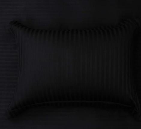 Постельное белье "Sofi de Marko" Моне (черный) Страйп Сатин, 1,5 спальный