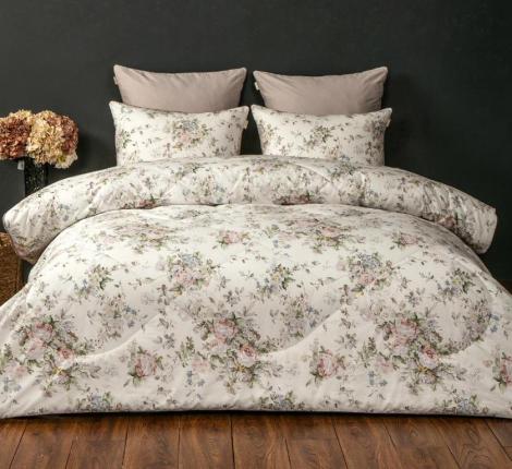 Постельное белье с одеялом "Kazanov.A." Альвина (мокачино) Велюр/Egypt Cotton, Семейный