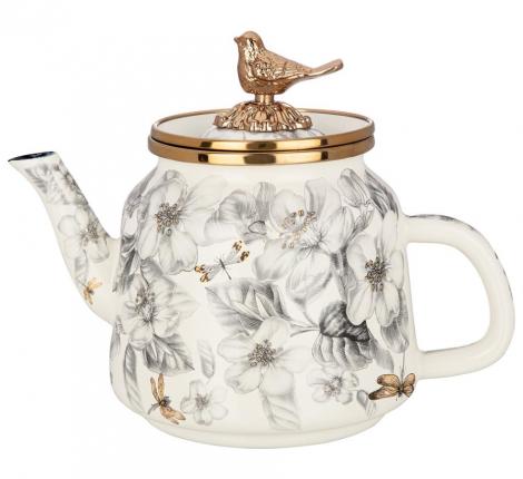 Чайник эмалированный "ЯБЛОНЕВЫЙ САД" 950-738, 1,0 л