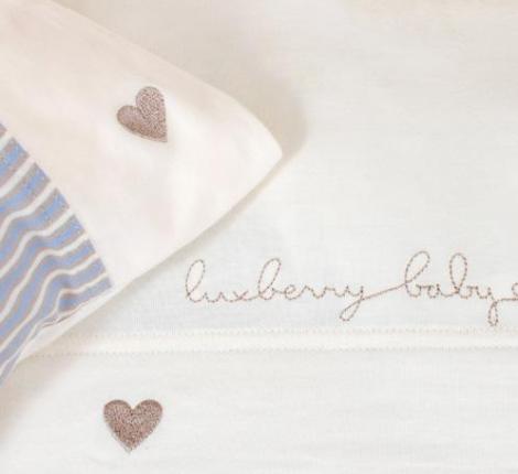 Постельное бельё детское Luxberry "ТРИКОТАЖ", голубой/экрю