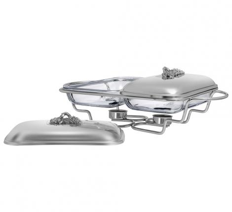 Мармит двойной со стеклянными формами для запекания "HARMONY", 1,6 л/1,6 л