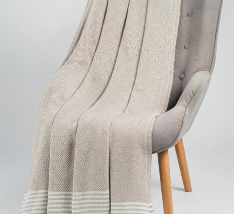 Плед "OLIVIA" бежевый, 170Х210