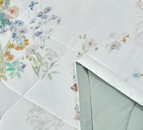 Постельное белье с одеялом "Asabella" 2267-OMP Фланель, Евро