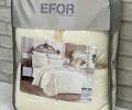 Постельное бельё c одеялом EFOR SATEN KREM (кремовый), Евро