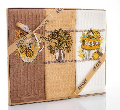 Набор вафельных салфеток "EFOR"(3шт) (40*60) SONBAHAR