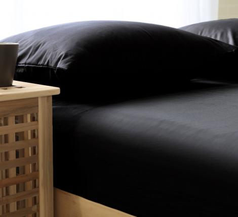 Простыня сатин SOHO collection (чёрный), 240х260