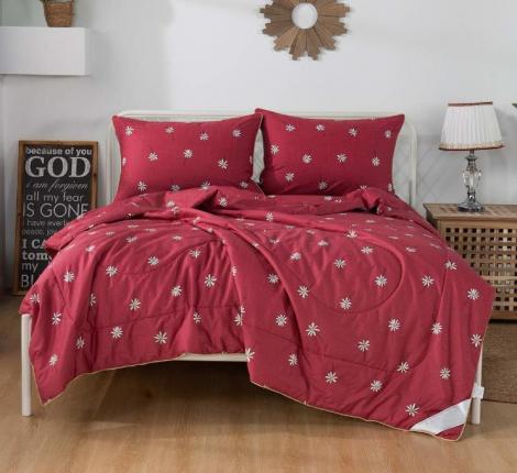 Постельное белье с одеялом "Sofi de Marko" Ришелье №2 Сатин, 1,5 спальный