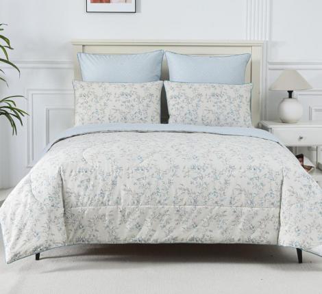 Постельное белье с одеялом "Sofi de Marko" Ришелье №62 Сатин, 1,5 спальный