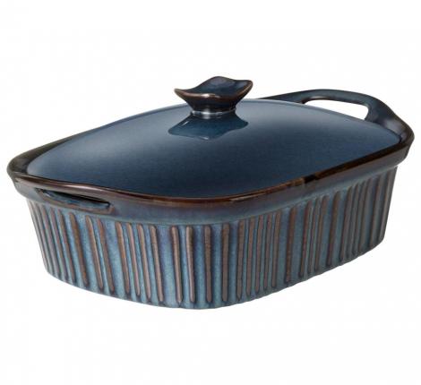 Форма для запекания с крышкой "AGNESS" REACTIVE BLUE, 2000 мл