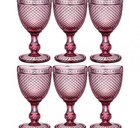 Набор бокалов для вина 6 штук &quot;ГРАНАТ&quot; 781-157 СЕРИЯ &quot;MUZA COLOR&quot; 300 мл