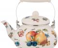 Чайник эмалированный "ФРУКТЫ", 2,5 л