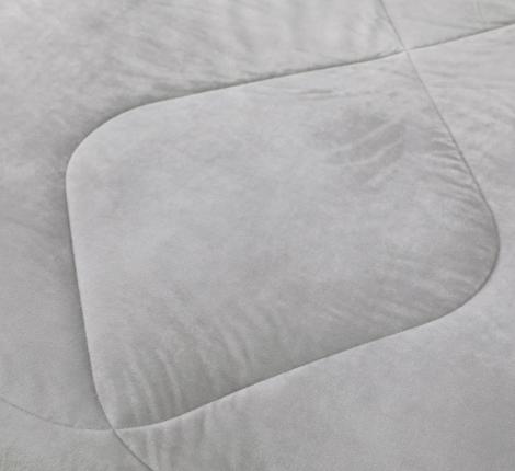 Постельное белье с одеялом "Sofi de Marko" Энрике (светло-серый) Велюр, 1,5 спальный