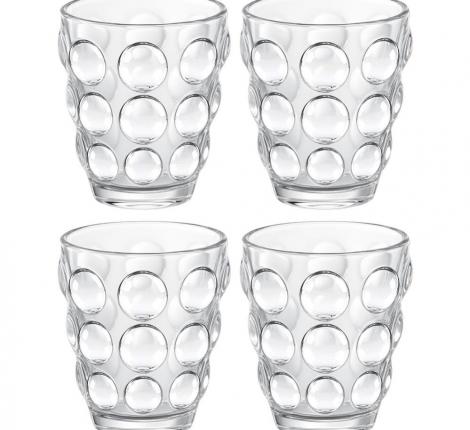 Набор стаканов 4 штуки "BUBBLES", 280 мл