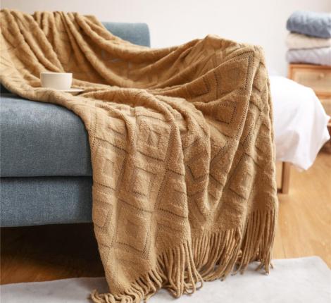 Плед вязаный PA-13, 130х200