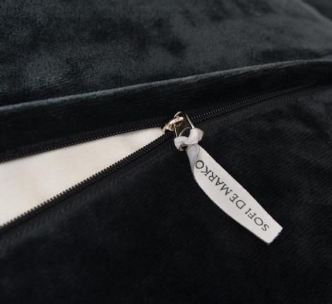 Постельное белье с одеялом "Sofi de Marko" Энрике (черный) Велюр, 1,5 спальный