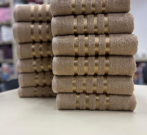 Полотенце махровое AMBIELLA "LINES" 50x85, бежевый