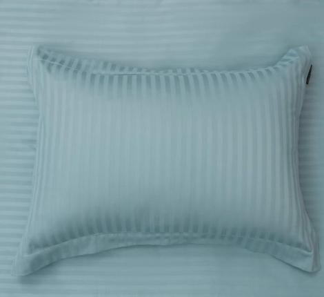 Постельное белье "Sofi de Marko" Моне (изумруд) Страйп Сатин, 1,5 спальный