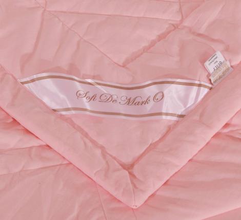 Постельное белье с одеялом "Sofi de Marko" Сандра (св.персик) Жатый сатин, Евро
