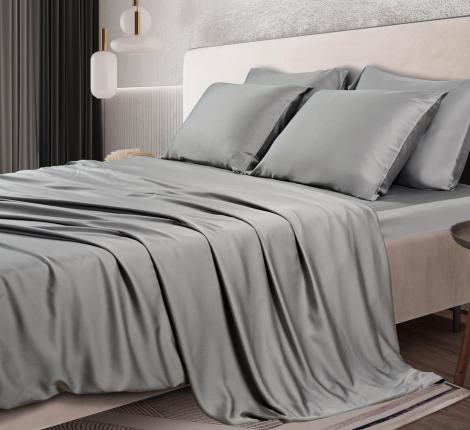 Постельное бельё Sharmes "Bamboo" Семейный, серый
