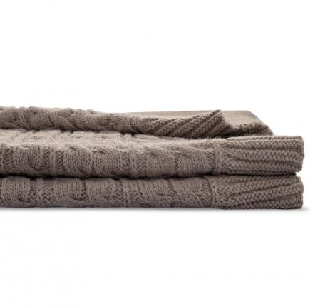 Плед вязаный "Sofi de Marko" Джовани (кофе), 160х220