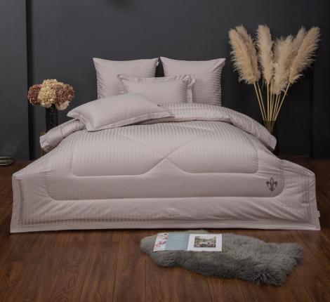 Постельное белье "Kazanov.A." Stripe Royal (бежевый крем) Страйп Сатин, Евро