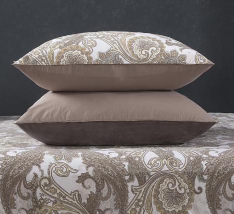 Постельное белье с одеялом "Kazanov.A." Орлеан (капучино жемчуг) Велюр/Egypt Cotton, Евро