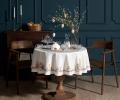 Скатерть круглая с пропиткой "ЛАВАНДОВАЯ ВЕСНА", 145 см