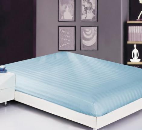 Простынь страйп-сатин на резинке (PRST-R-32), 90х200