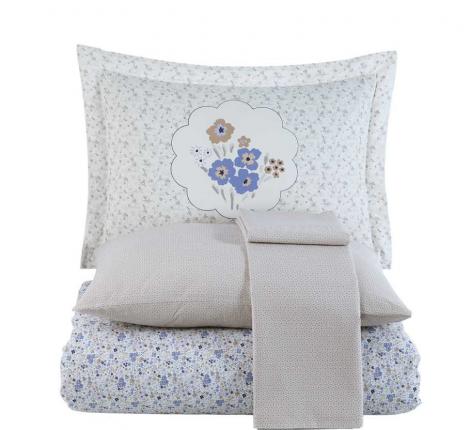Постельное бельё с покрывалом Hobby Home &quot;EMPRIME LISA&quot; (голубой), 1,5 спальный