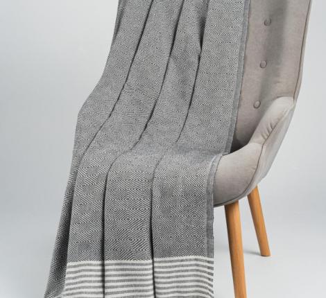 Плед "OLIVIA" пепельный, 170Х210