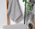 Полотенце махровое Arya 70x140 Quatro, Серый