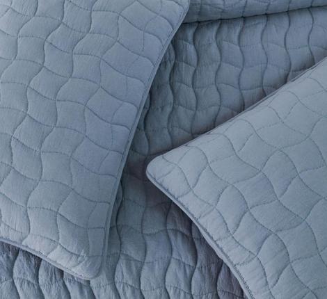 Покрывало "Sofi de Marko" Минелла (серо-голубой) Жатый сатин, 230х250