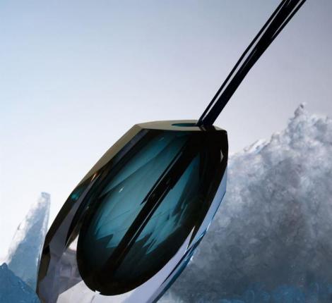 Диффузор ручной работы "LUNARE" VIRIDIAN (голубой), 250 мл