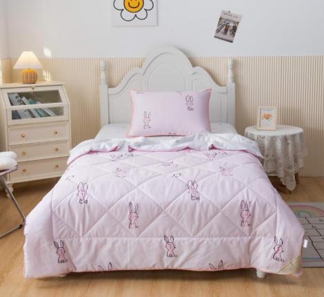 Постельное белье с одеялом детское "Sofi de Marko" Зайчонок (розовый) Сатин, 1,5 спальный
