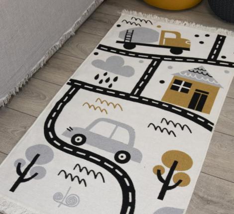Коврик детский CAR (черный), 80х150