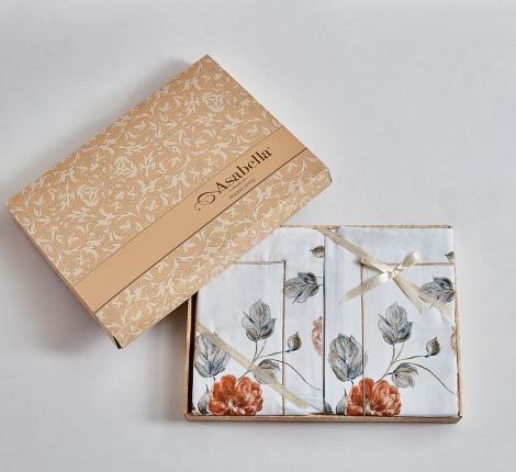 Постельное белье "Asabella" 2309-6 Фланель, Евро