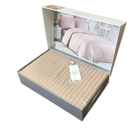 Постельное бельё "Maison D'or" NEW RAILS  Страйп-сатин Семейный, бежевый