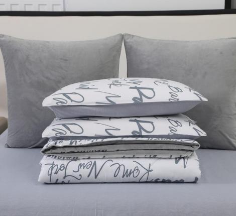 Постельное белье с одеялом "Sofi de Marko" Роберто №16 Велюр/Сатин, Евро