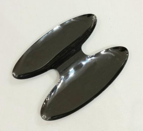 Двойное блюдо для закусок "Herdmar", 12,5х15,7 см (черный)