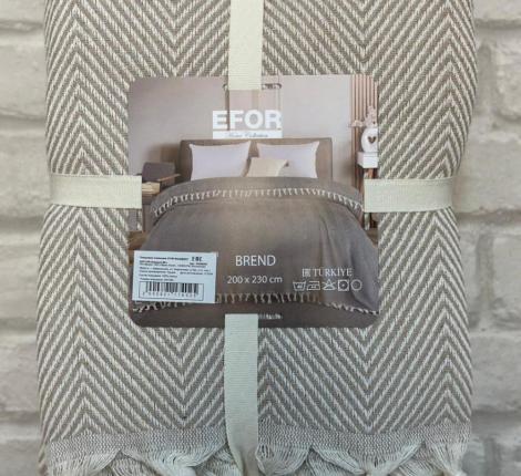 Покрывало хлопковое EFOR "BALIKSIRTI" 200х230, бежевый