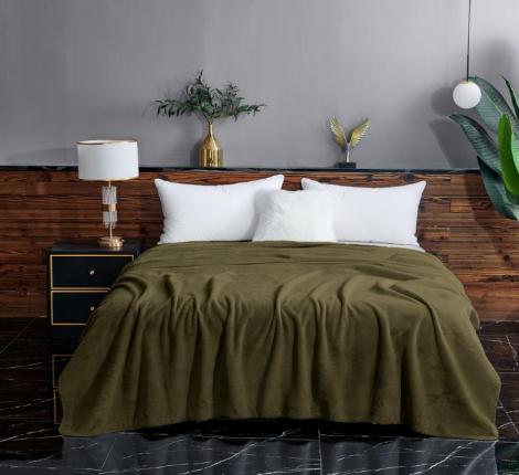 Плед "Sofi de Marko" София (хаки) Велсофт, 160х220