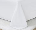 Постельное бельё "KARTEKS" сатин однотонный с кантом HK-01 (белый), 2 спальный