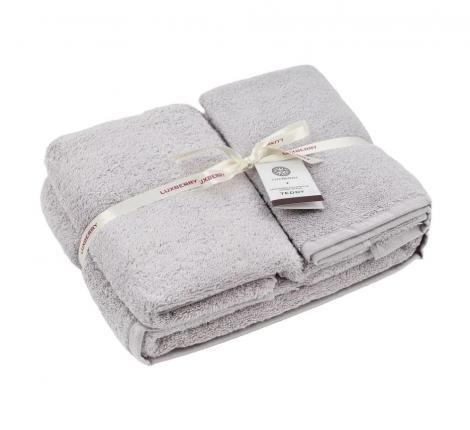 Полотенце микрокоттон Luxberry "TEDDY" 70x140, серый