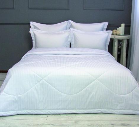 Постельное белье с одеялом "Kazanov.A" Hotel (жемчуг)  Страйп-Сатин, Евро