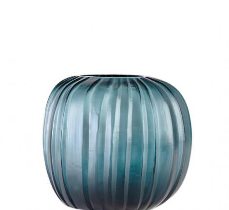 Ваза "MANAKARA ROUND", стекло выдувное, высота 26 см