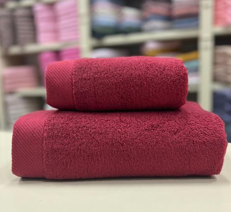 Полотенце микрокоттон AMBIELLA &quot;TATLI&quot; 70х140, бордовый